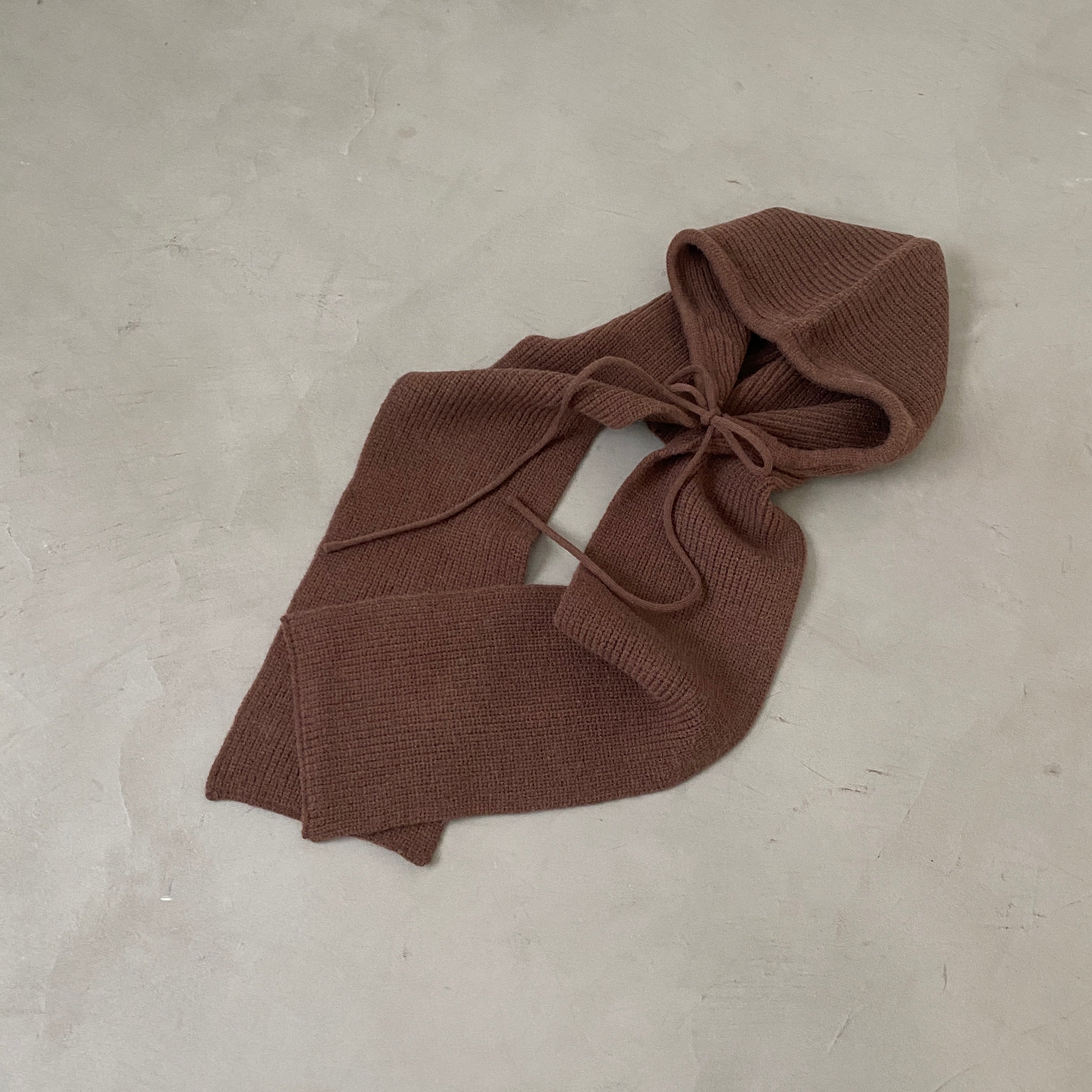 バラクラバフードマフラー/モカ | CFT.