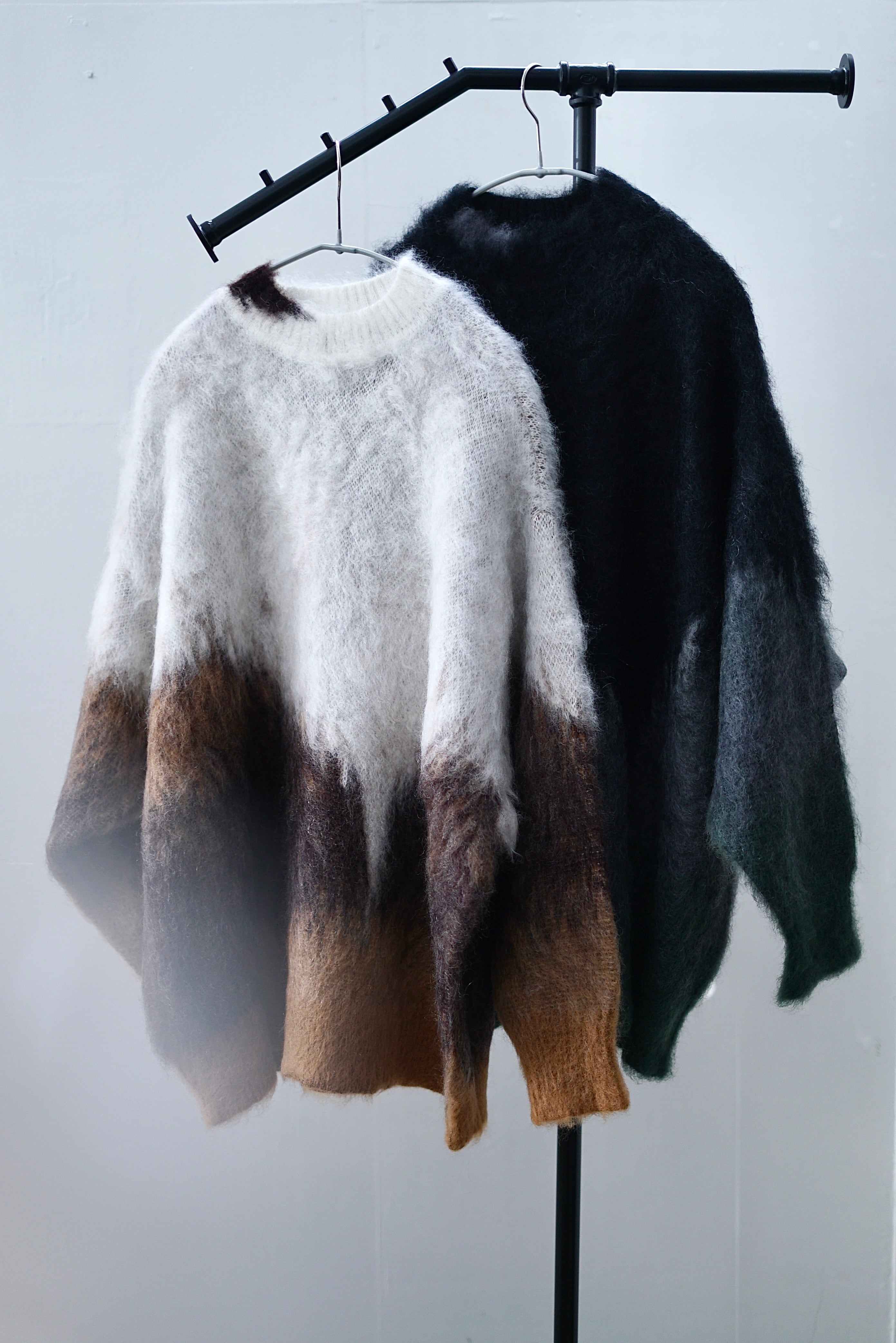 Drip Glaze Pattern Mohair Knitted Vest Top – a_unefille