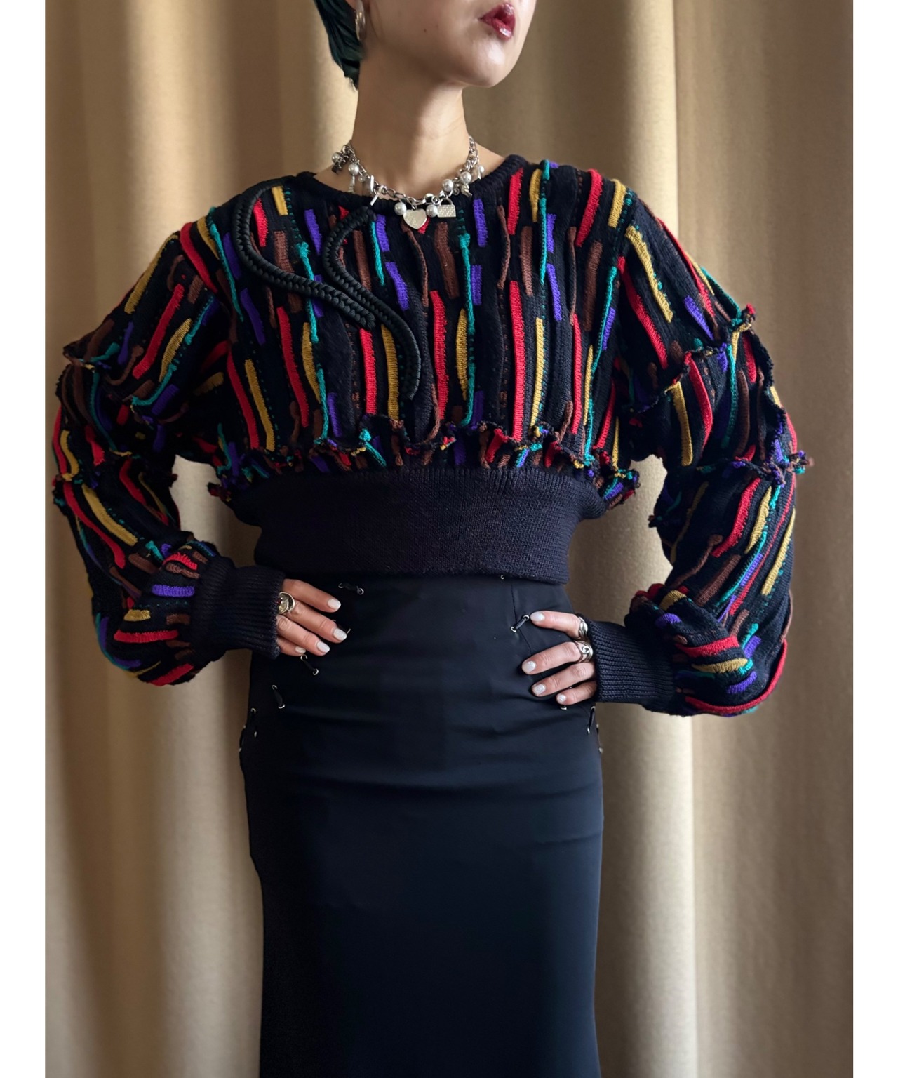 colorful 3D remake knit-4465-12