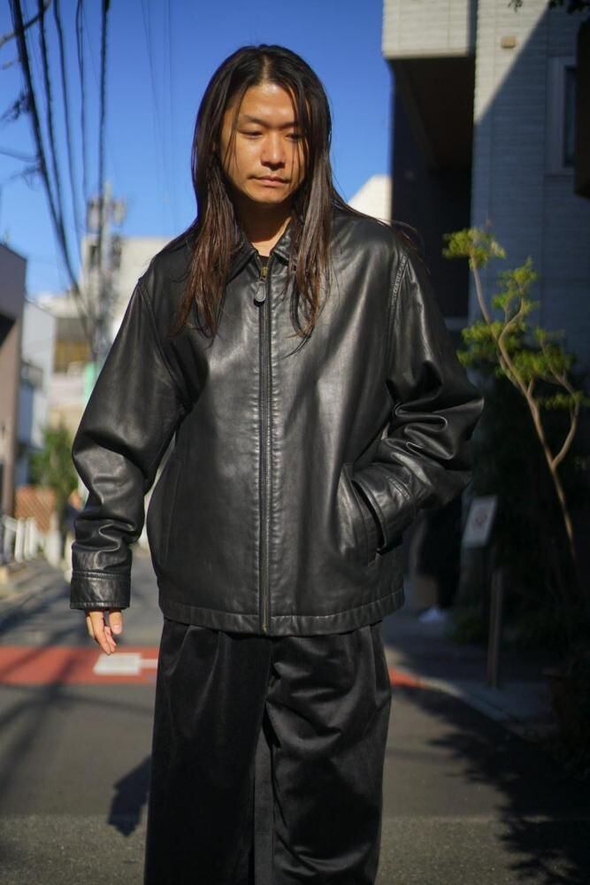 NAUTICA Vintage Zip-Up Lamb Leather Jacket [1990s-] Vintage Single
