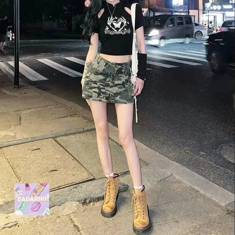 原宿系 ファッション カジュアル系 ストリート系 インパクトありの迷彩