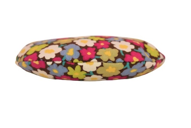 がま口 小銭入れ 丸型 コインケース (ハナブラウン) レトロ22種類 財布 工房 手作り 日本製 エコパッケージ MX-0034-263