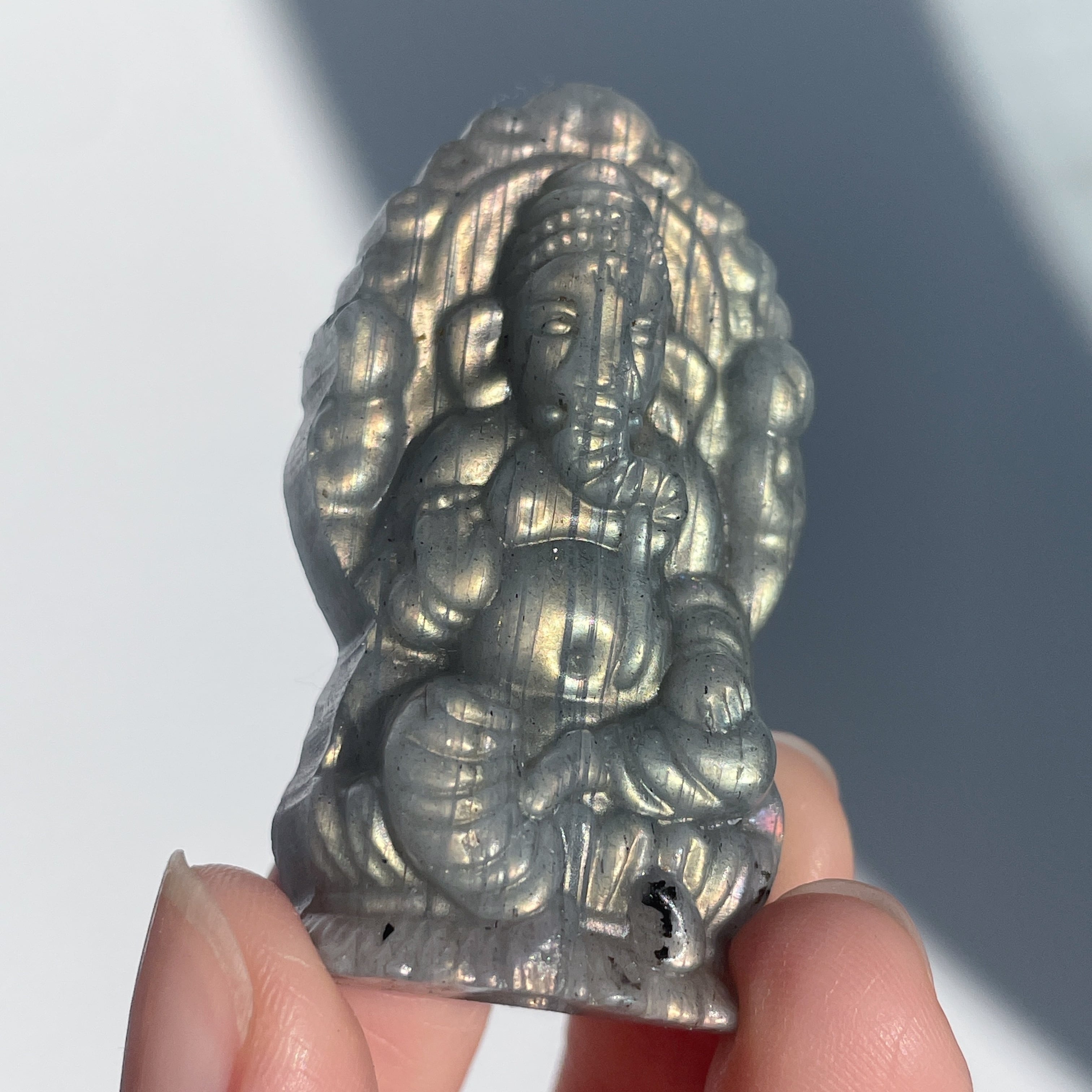 ラブラドライト ガネーシャ12◇ Labradorite Ganesha ◇天然石・鉱物