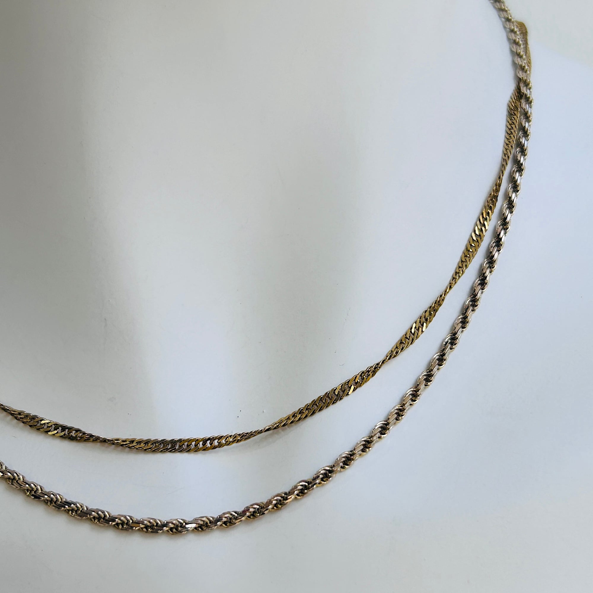 イタリア製 ヴィンテージ ツイストチェーン ネックレス 45cm シルバー925 Italy シルバー925 GP キヘイツイストチェーン（45cm） | Milo