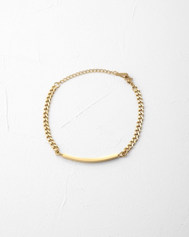 Plate chain bracelet