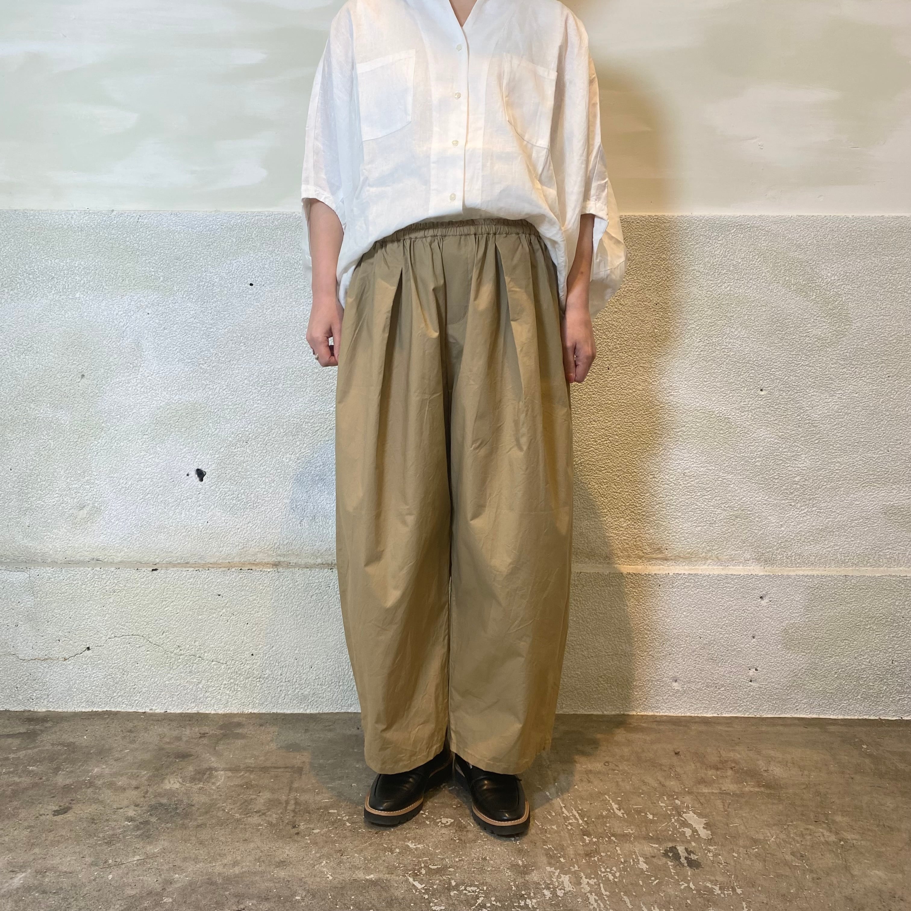 mizuiro ind/リネンスタンドカラーコクーンシャツ | 20ｰtwentyｰ