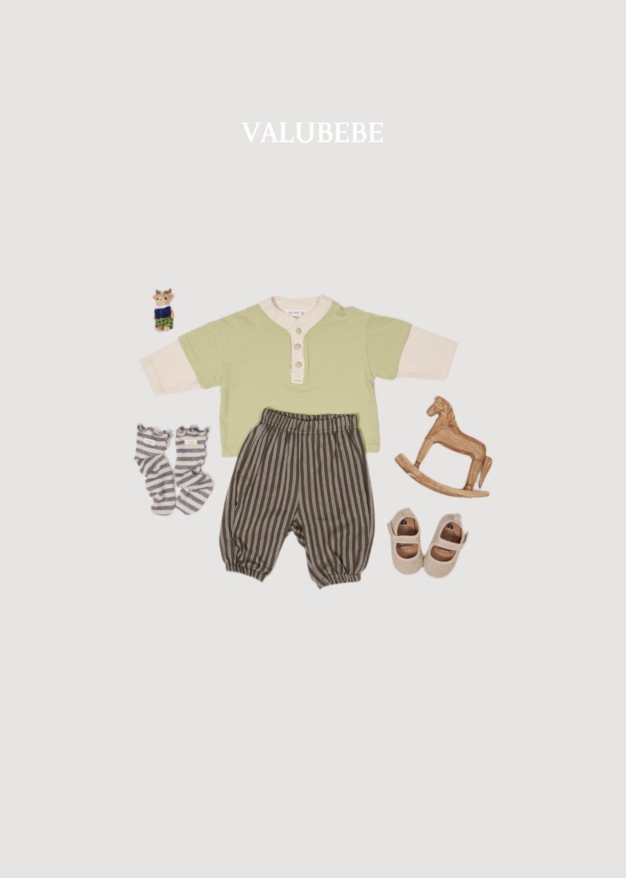 送料無料【予約】/ ボーダー靴下 / valubebe