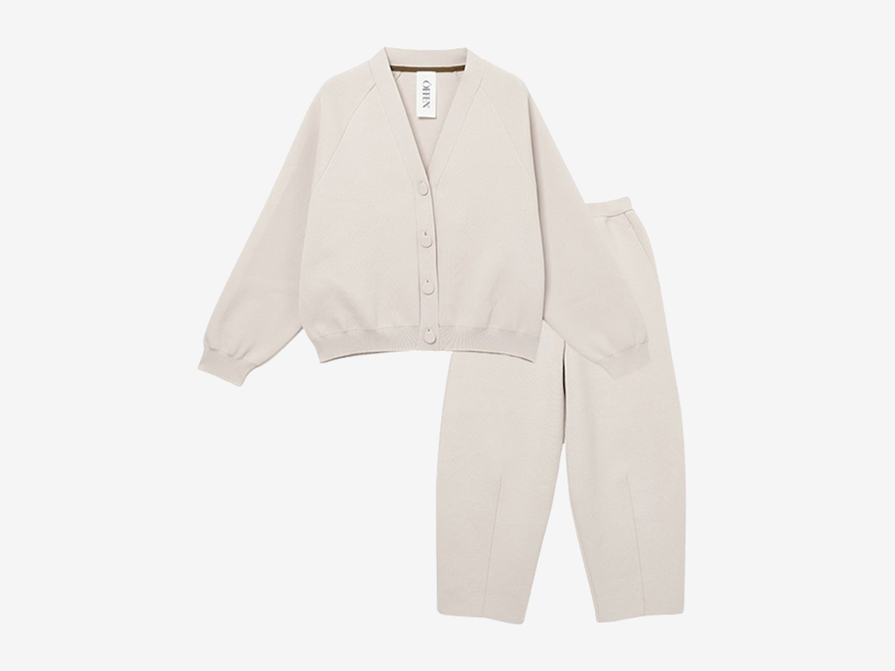ecopet yarn COCOON PANTS / IVORY
