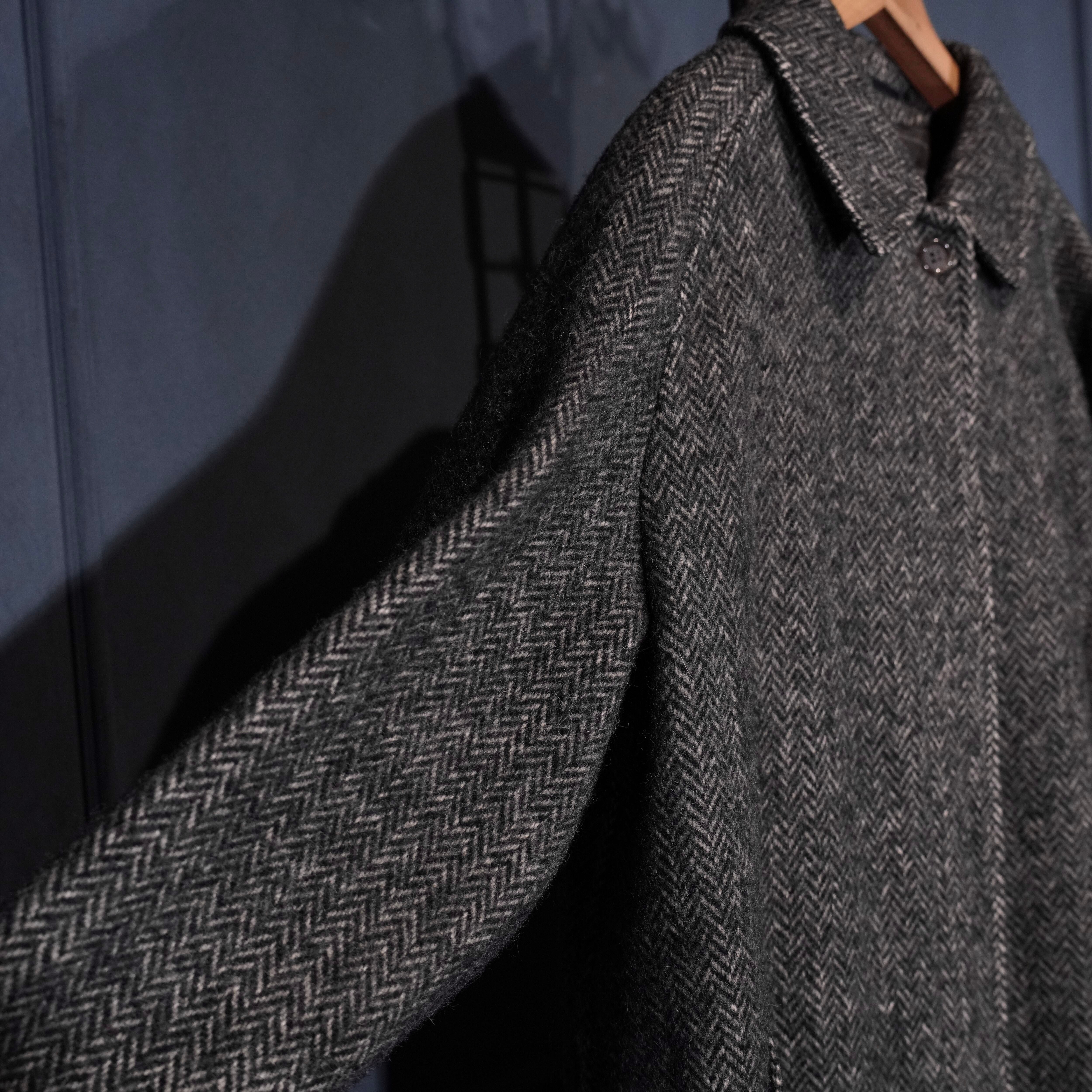 Burberrys SHETLAND TWEED WOOL BALMACAAN COAT/バーバリーズ