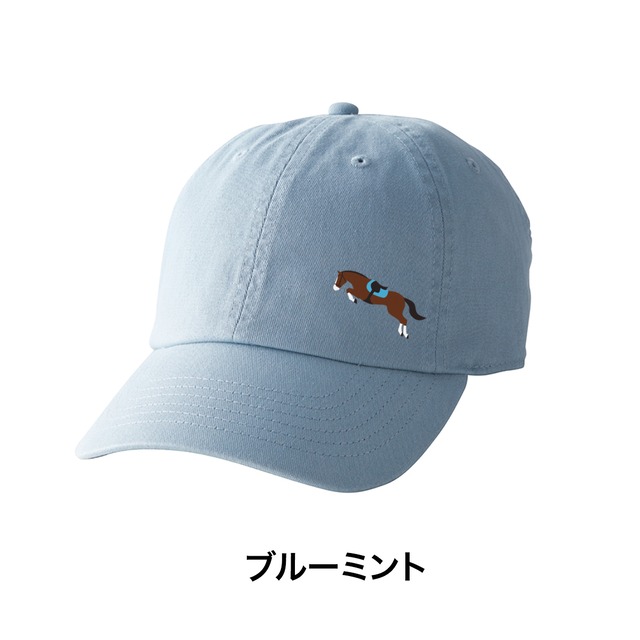 《ワンポイント刺繍》コットンツイルローキャップ