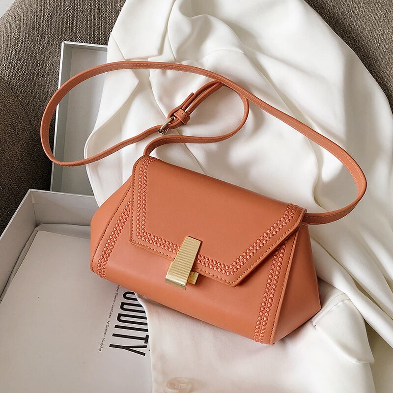 Shangxinレディーススモールバッグ2020人気の新しい流行のファッションメッセンジャーバッグネットレッドワイルドインショルダーバッグ 手作りハンドバック56053505903