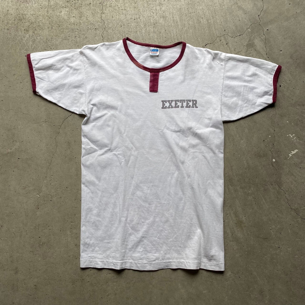 70年代 バータグ Champion チャンピオン チョコチン EXETER 染み込み 