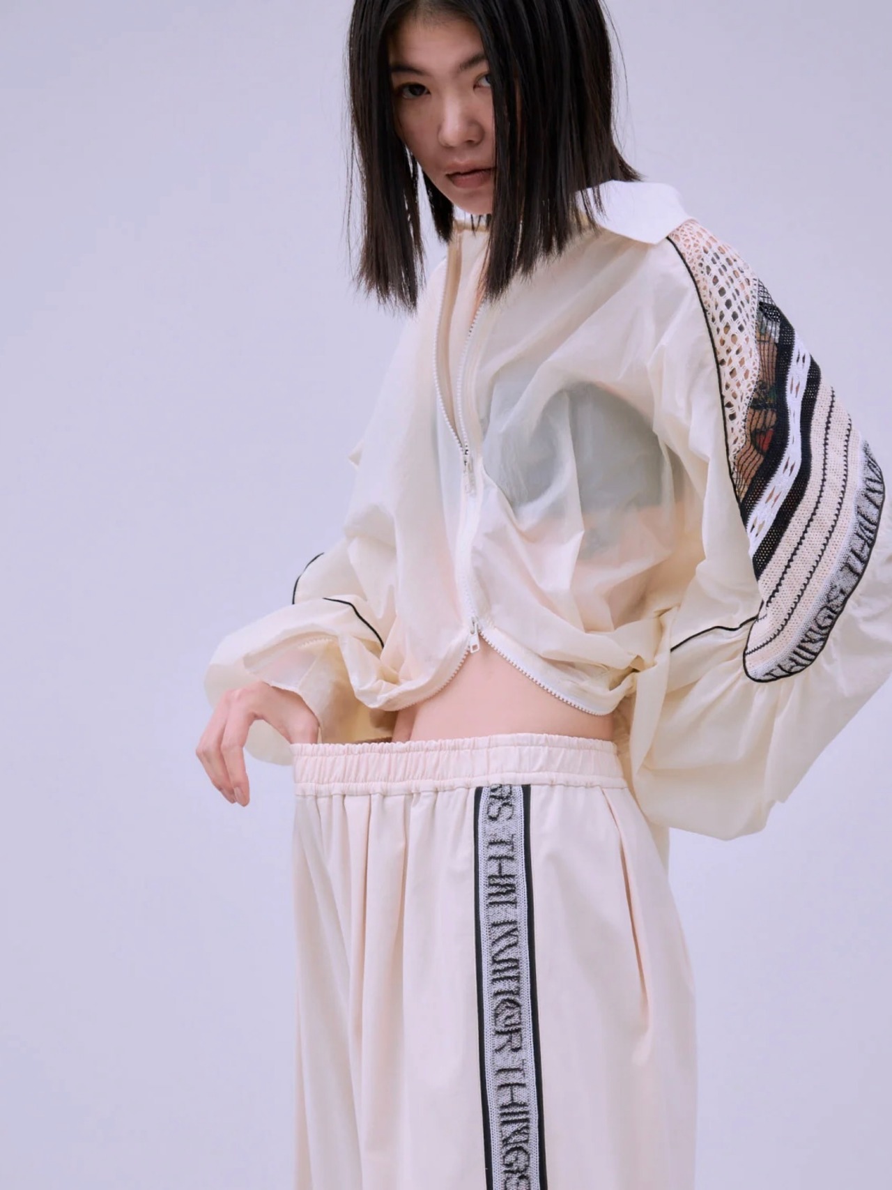 【26SS】THINGS THAT MATTER シングスザットマター / パンツ / TORCHON LACE SWITCHING PANTS - 3