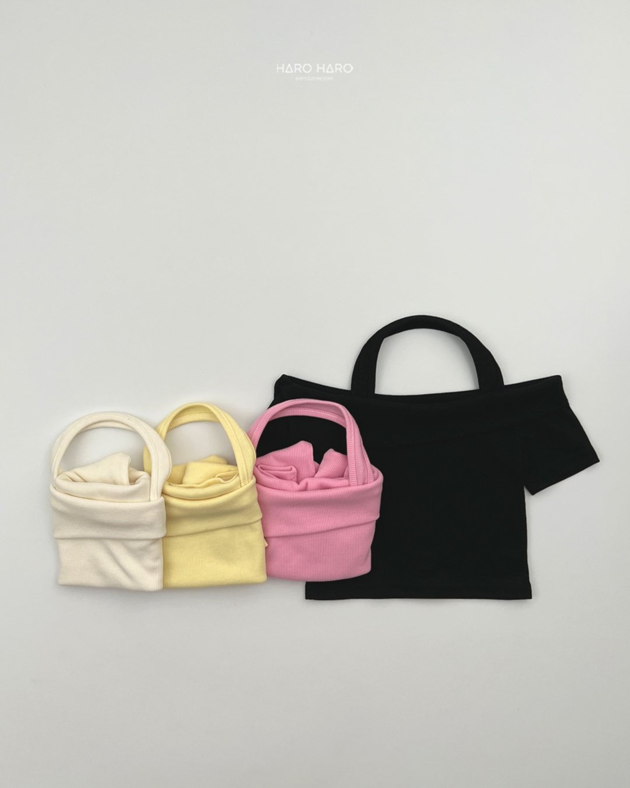 [HARO HARO] Choux cream shoulder halter neck tee (2XL/3XL/4XL) / [하로하로] 슈크림숄더홀터넥티 (2XL/3XL/4XL)