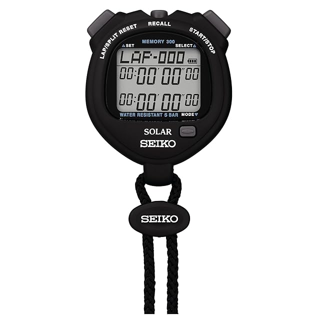 SEIKO セイコー ストップウォッチ ソーラー 大容量300メモリー 時計