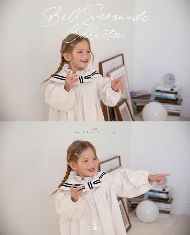 【予約商品】2025 冬 新作 STUDIO NOUNOU スタジオヌヌ 2色展開 ララワンピース