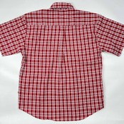 USA製 gravis グラビス チェック 半袖シャツ L/レッド系 メンズ スケート