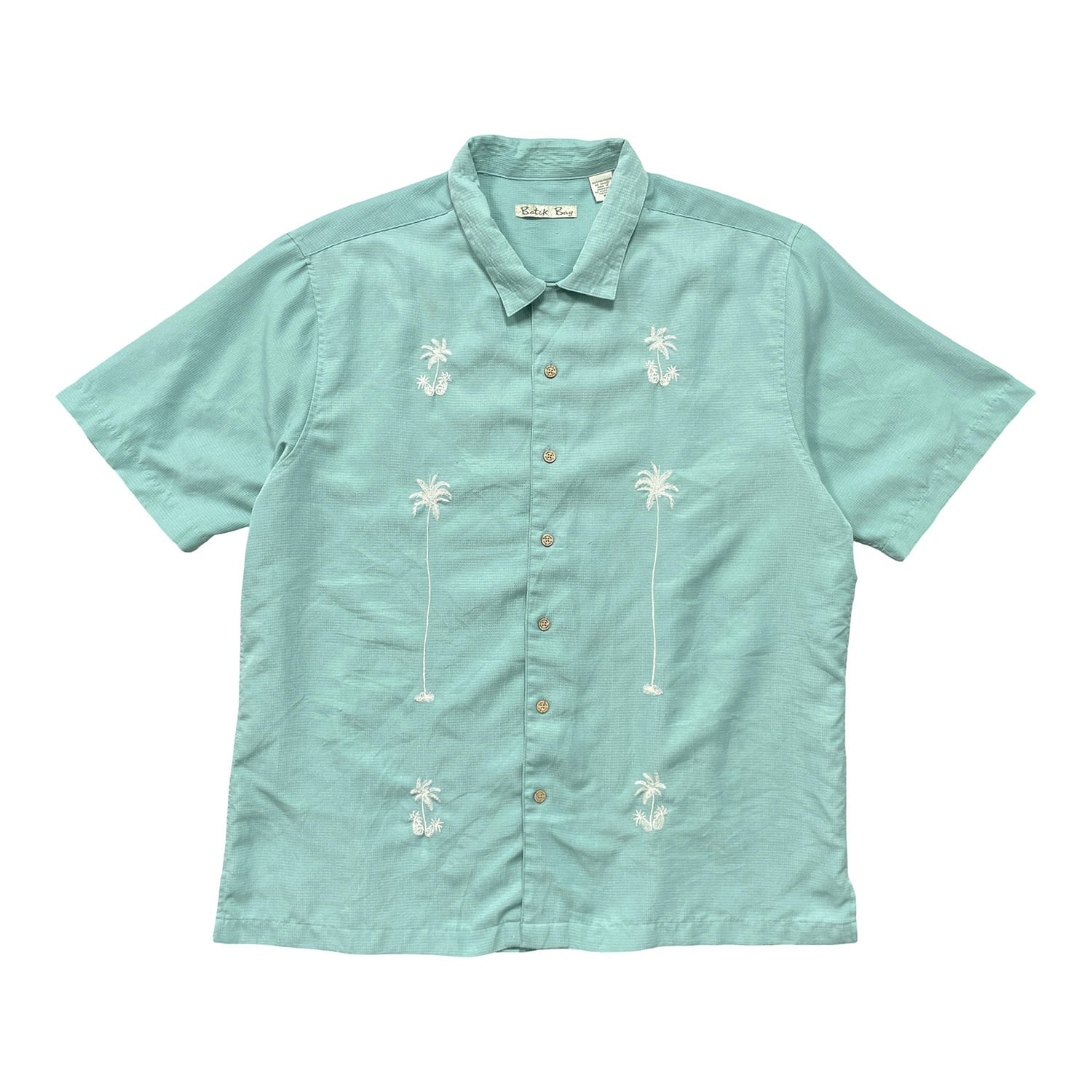 アトリエgg アイランドハワイアンシャツ USA 古着 Island Shores アイランドショアーズ レーヨン/ポリ 開襟