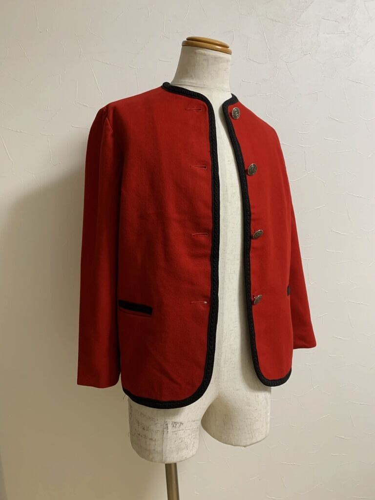 1960～70's Euro No Collar Tyrolean Jacket