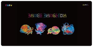 amii. Half Play mat 《 DANCE DANGOIKA 》Art by TOFU ハーフプレイマット ラバーマット Rubber mat