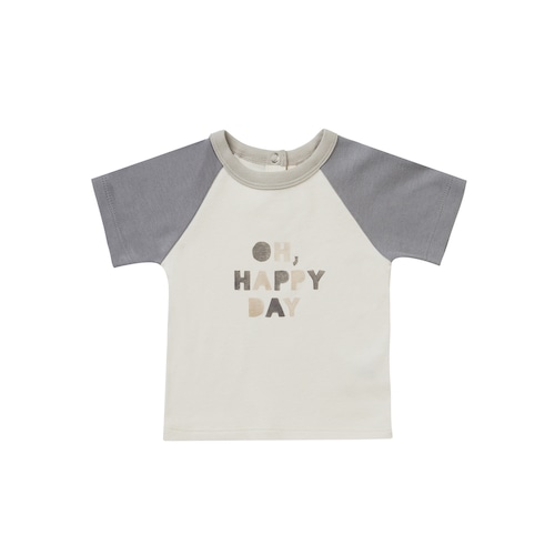 QUINCY MAE/color block raglan tee/Oh,Happy Day