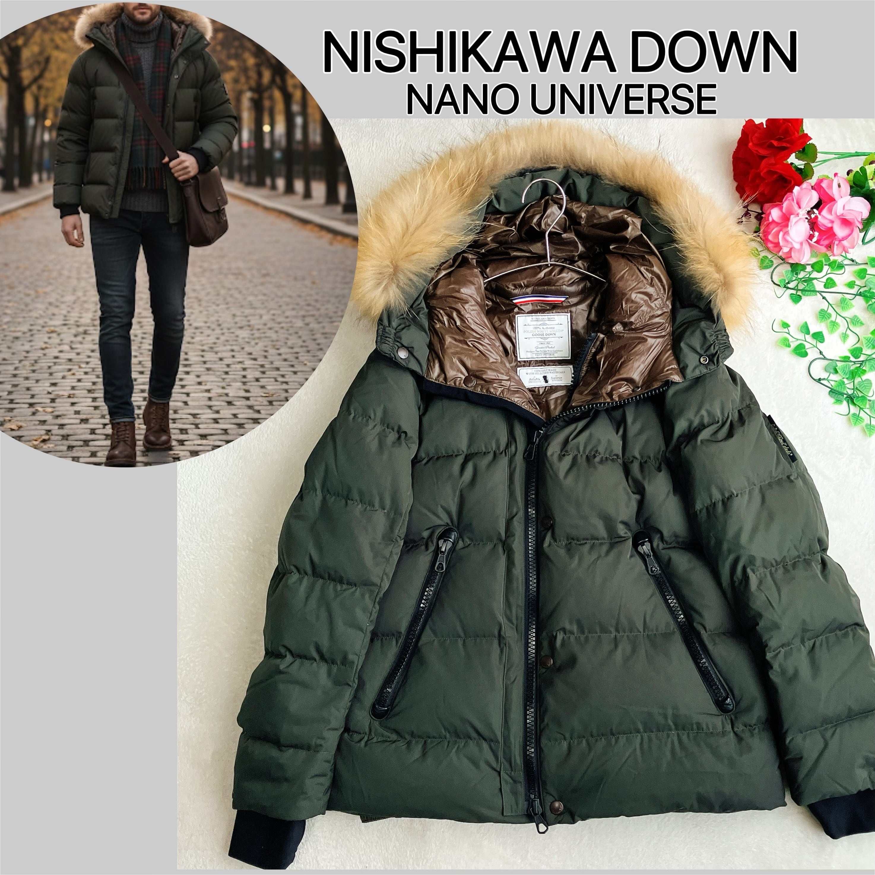 美品】Aquascutum アクアスキュータム☆カシミヤ ウールメルトン