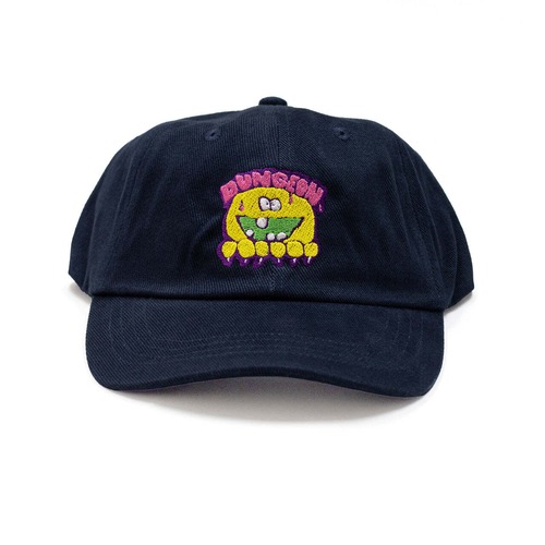 DUNGEON / 'MONSTER' - NAVY BRUSHED CANVAS CAP - Art by JARVIS ARTWORK