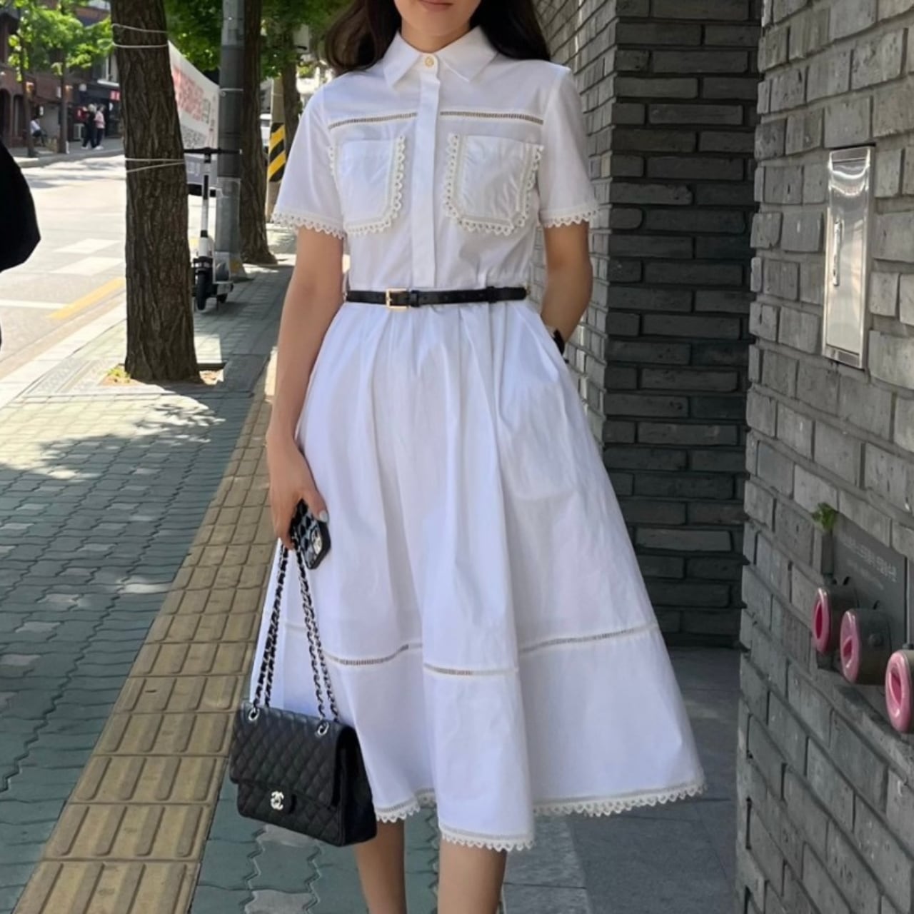 フレンチガーリー フレアワンピース A4264