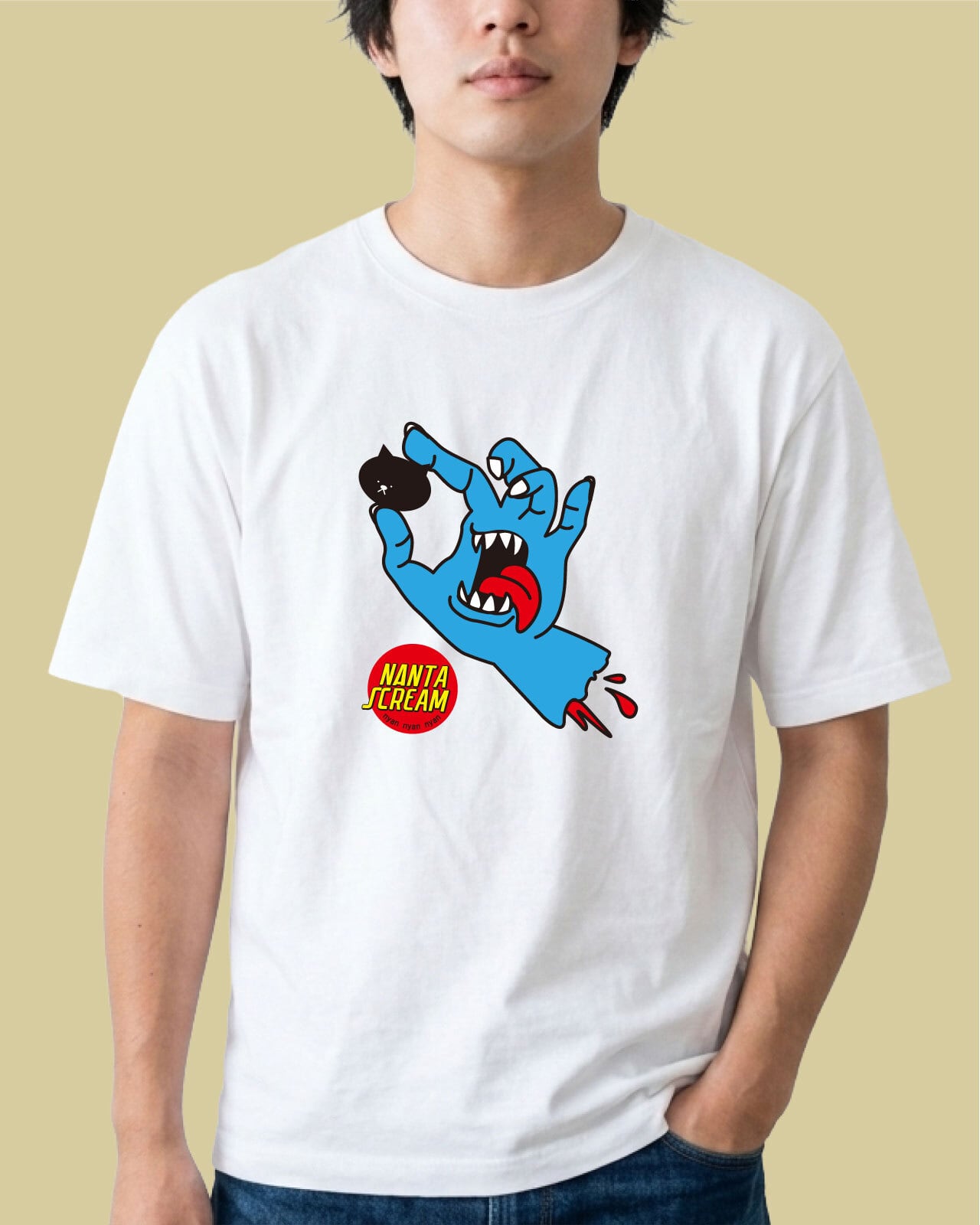 【ニャンタスクリーム】 ユニセックスTシャツ マジックマインド