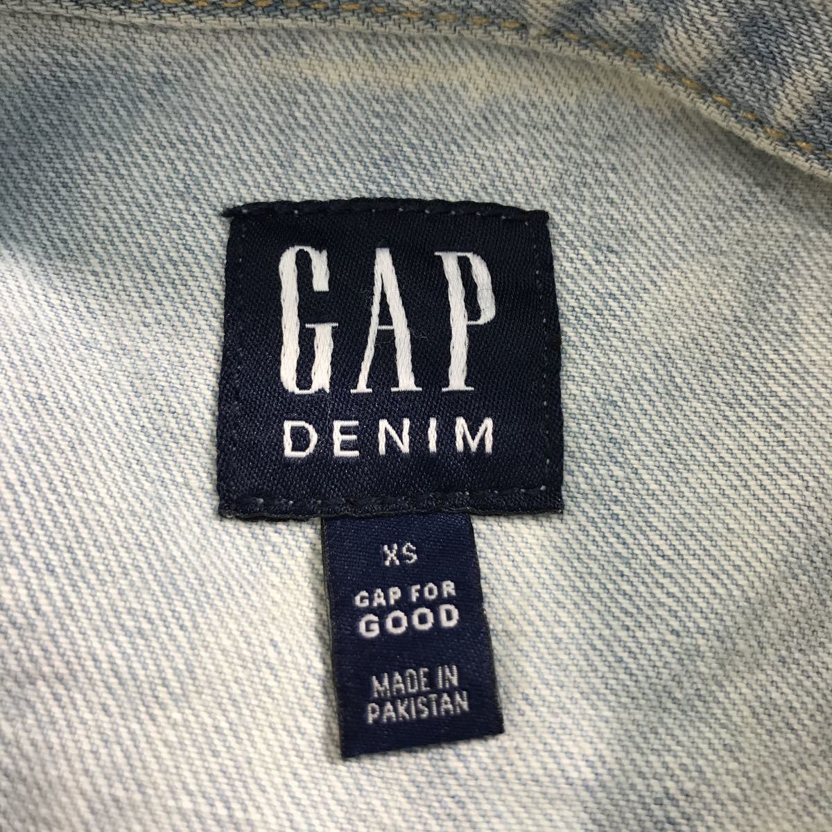 SALE/ GAP ギャップ デニムジャケット アメカジ ライトブルー (レディース XL)   N9671