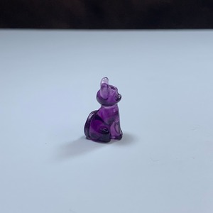 20.透明度有・可愛いフローライトねこちゃん