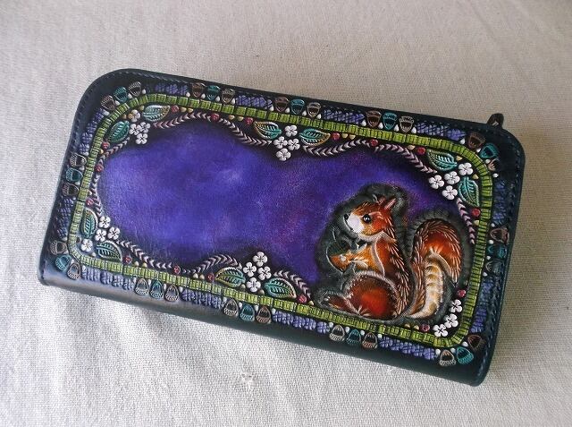 トラベラーズノートカバー 牛革、刻印＆拭き染め カードポケット付き