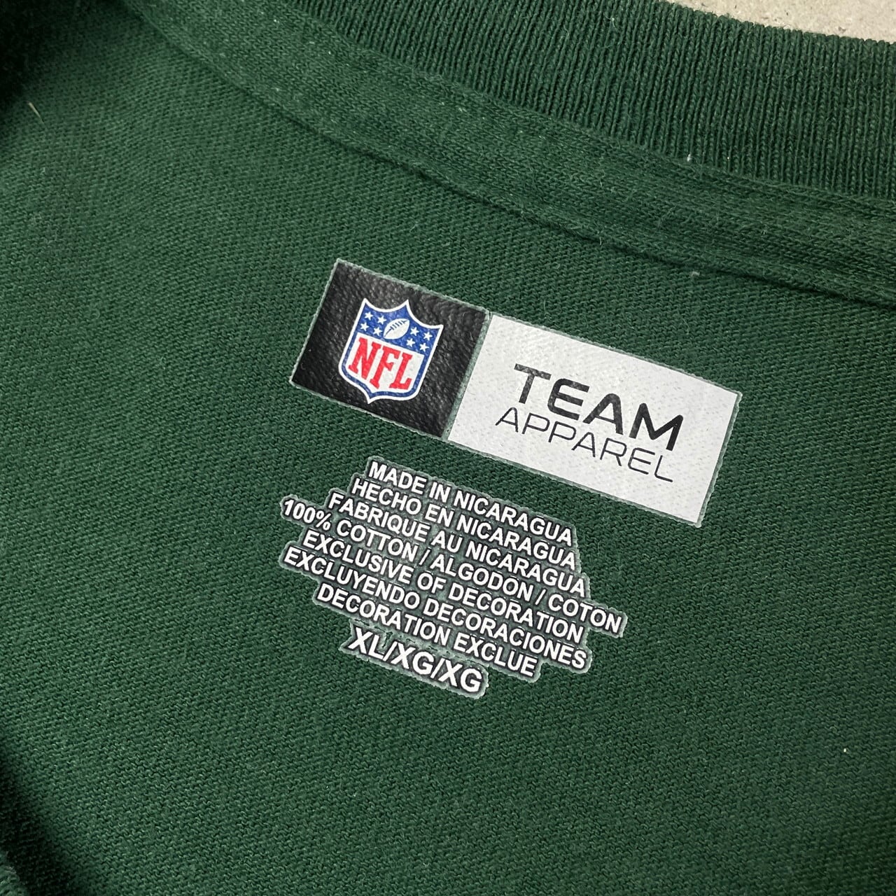 NFL GREEN BAY PACKERS チームロゴ Tシャツ メンズXL 古着 ヴィンテージ ビンテージ グリーンベイ・パッカーズ