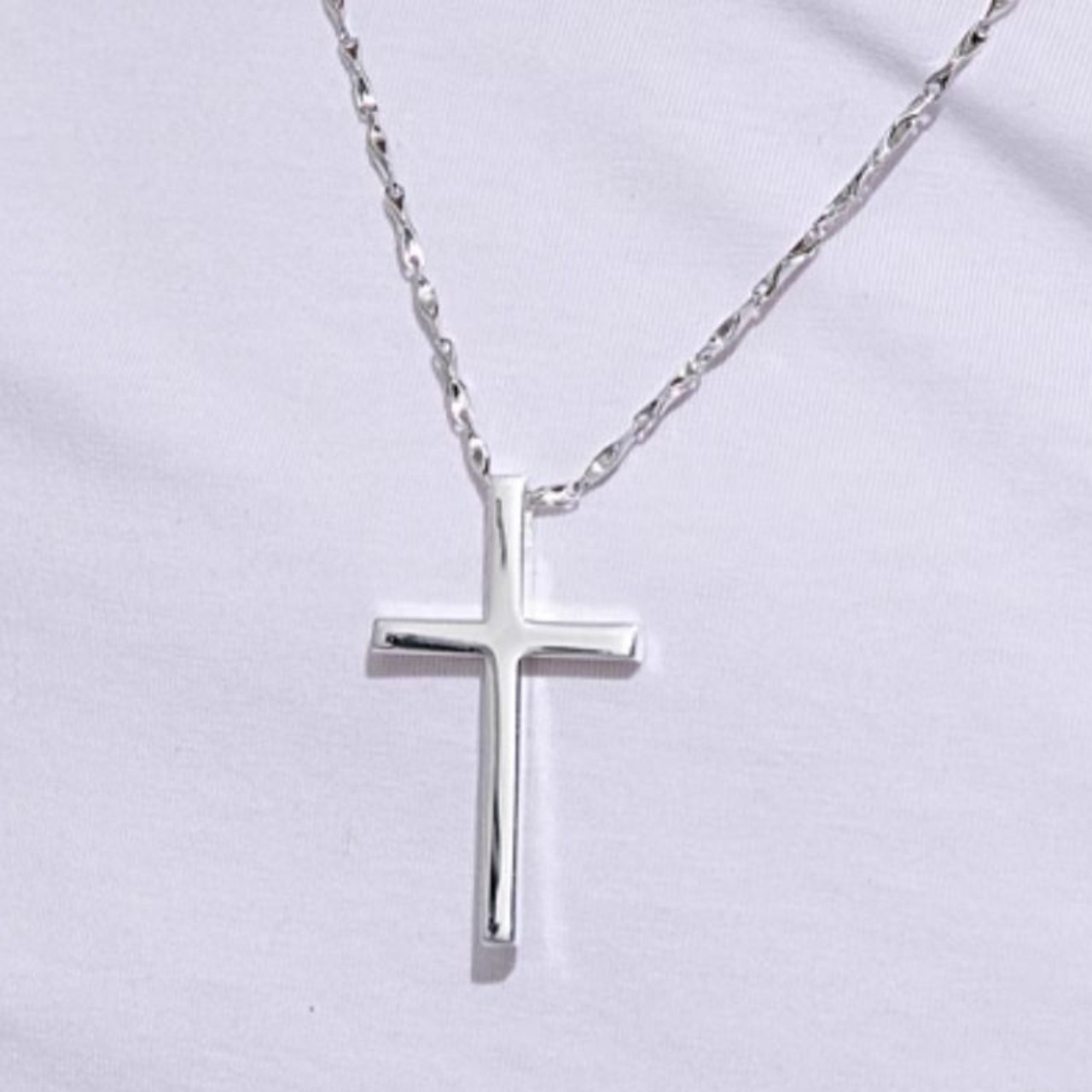 メタルチェーン クロスネックレス af0159
