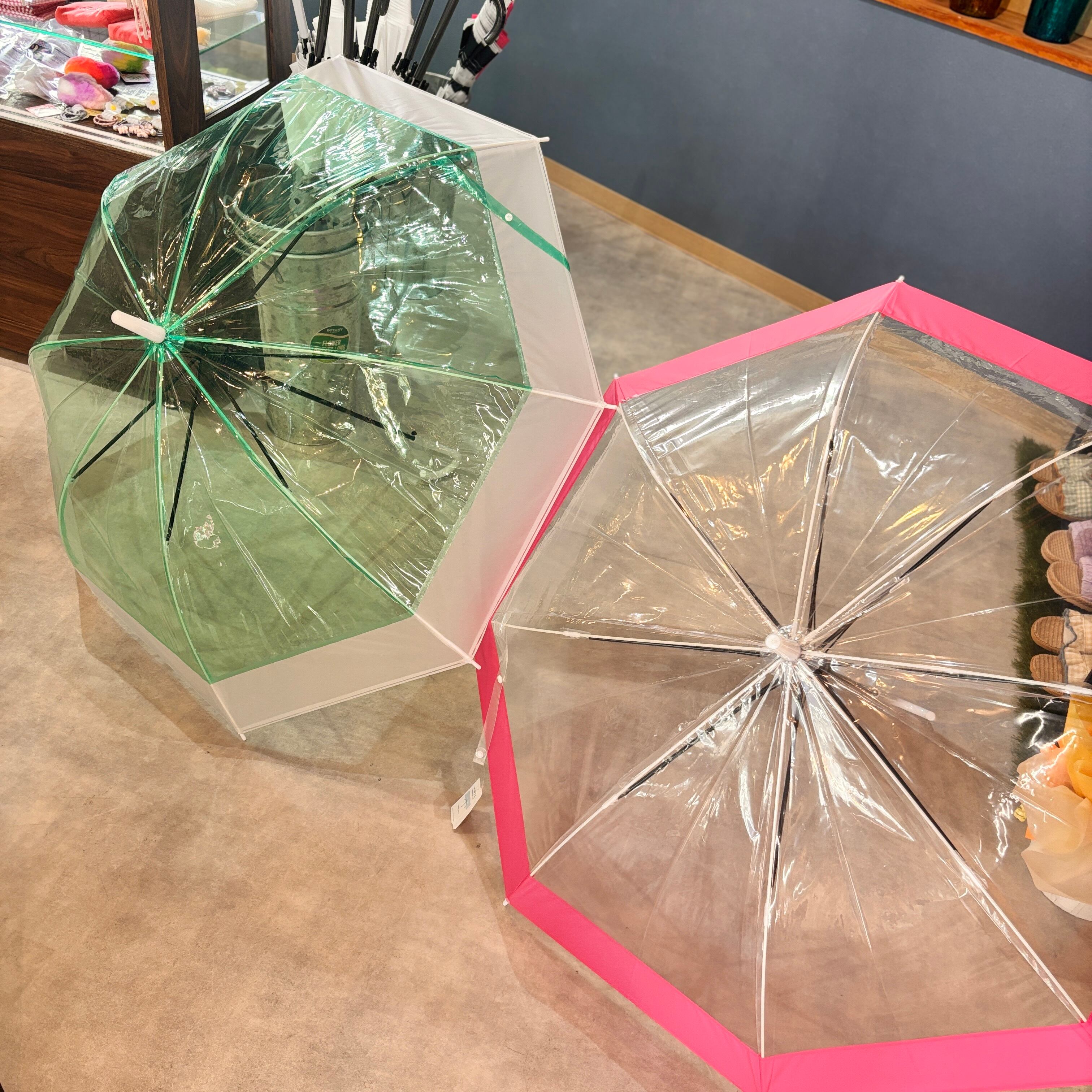 EVA　切り継ぎデザインビニール傘　60cm　傘　雨傘