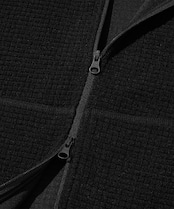 THERMOSQUARE FLEECE ZIP HOODIE_BLACK
