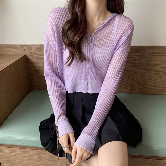 ショート丈シアーパーカー