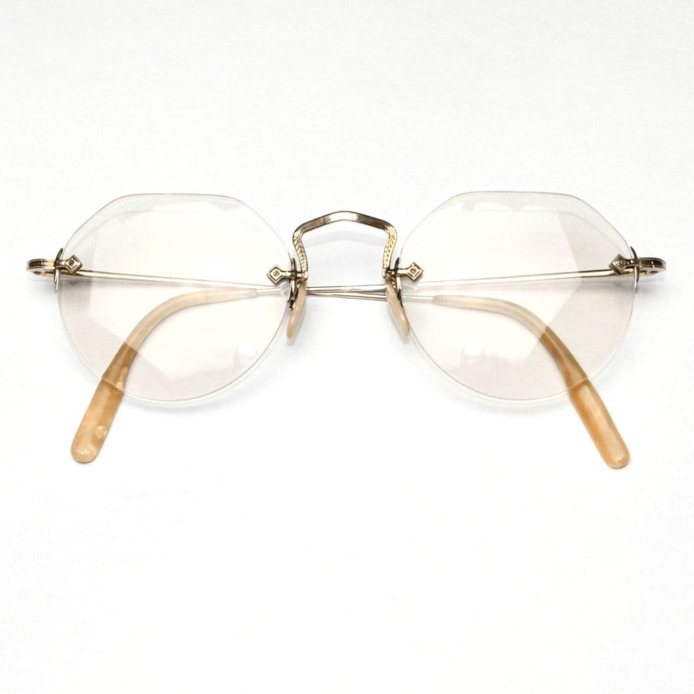 American Optical Vintage Glasses [American Optical - WELFLEX] [1930s~] 2  Point Punt 44-20 | beruf powered by BASE
