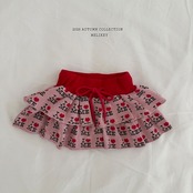 韓国子供服 / 26Autumn / 〖取寄〗Melikey /カンカンラブミースカート / 女子服 *XS~JM*