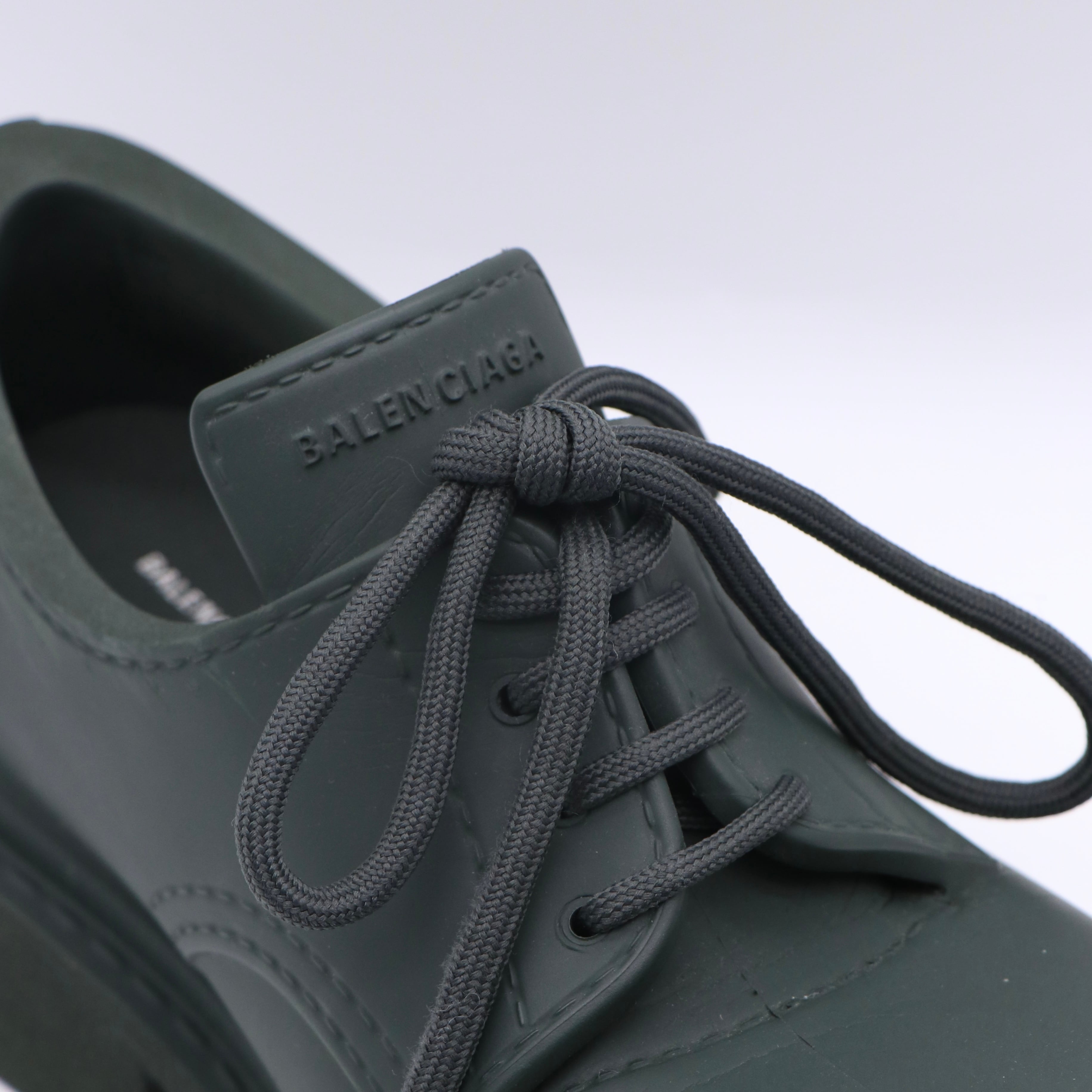 BALENCIAGA ステロイド ダービー シューズ グリーン バレンシアガ