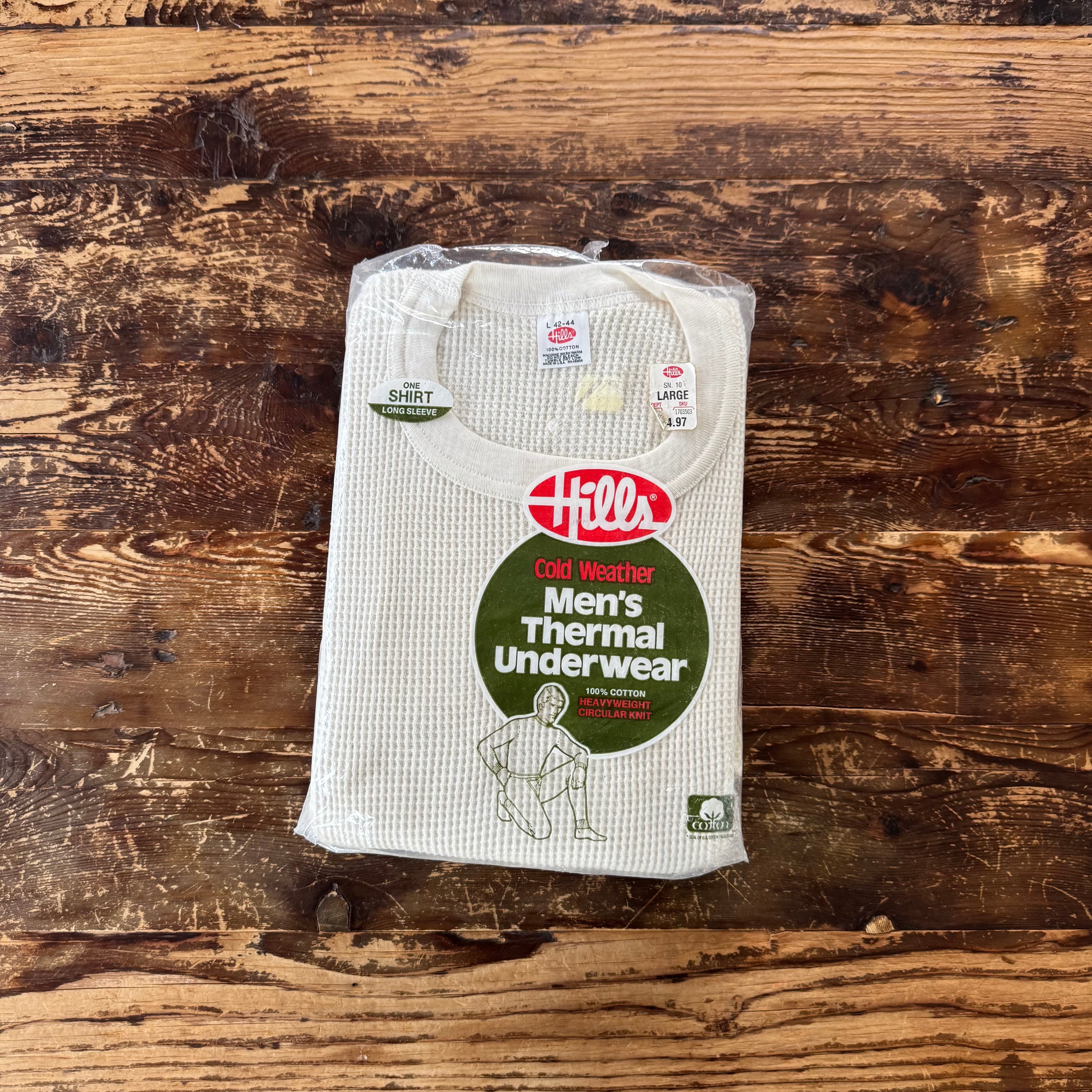 1980’s Deadstock "Hills" Thermal Shirt