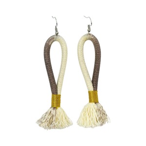 Lockdown Earrings (tie-dye grey) ロックダウンピアス （タイダイグレー）