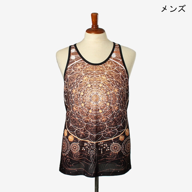 ブラックタンク　ムドラ　メンズ/ユニ　Men's Black tank top Mudra