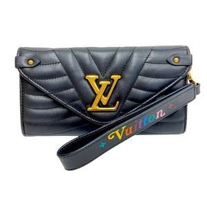 LOUIS VUITTON ルイヴィトン M63298 ニューウェーブ ロング ウォレット ブラック 8906-202301