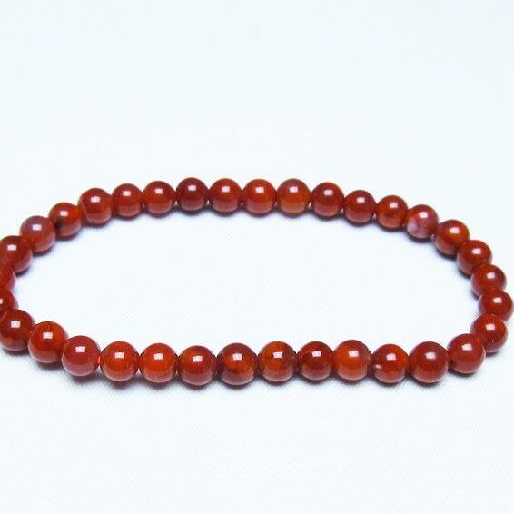 ナンホーンアゲート ブレスレット 6mm アゲート ブレス 一点物 メール便可 [M便 1/10] 111-47491