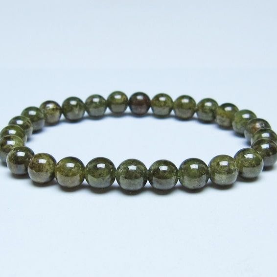 ツァボライト ブレスレット 7mm 一点物 メール便可 111-49728