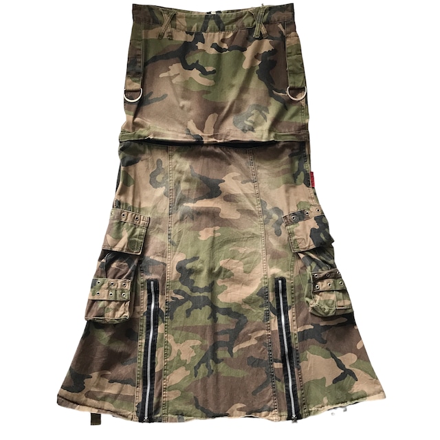 TRIPP NYC CAMOUFLAGE DESIGN DETACHABLE BONDAGE SKIRT