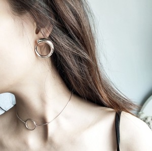 silver925◇circle pierce