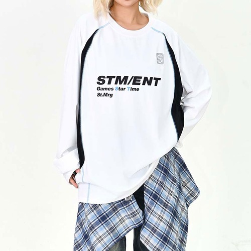 スポーツロゴパネルミックスTシャツ 3col   R01469