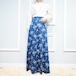 70's USA VINATGE FLOWER PATTERNED DESIGN LONG SKIRT/70年代アメリカ古着お花柄デザインロングスカート